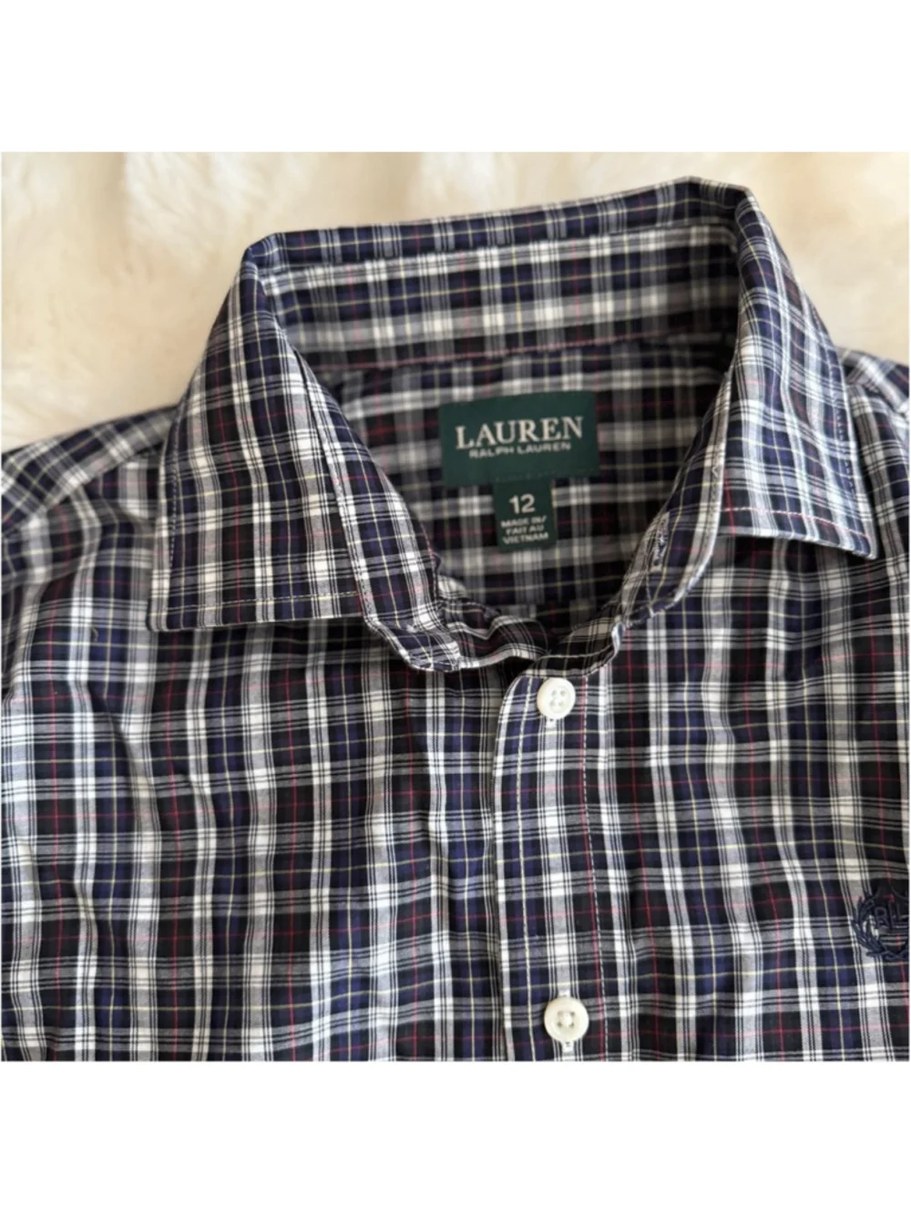 Preowned Lauren by Ralph Lauren Long Sleeve Button Down , Boys Size 12